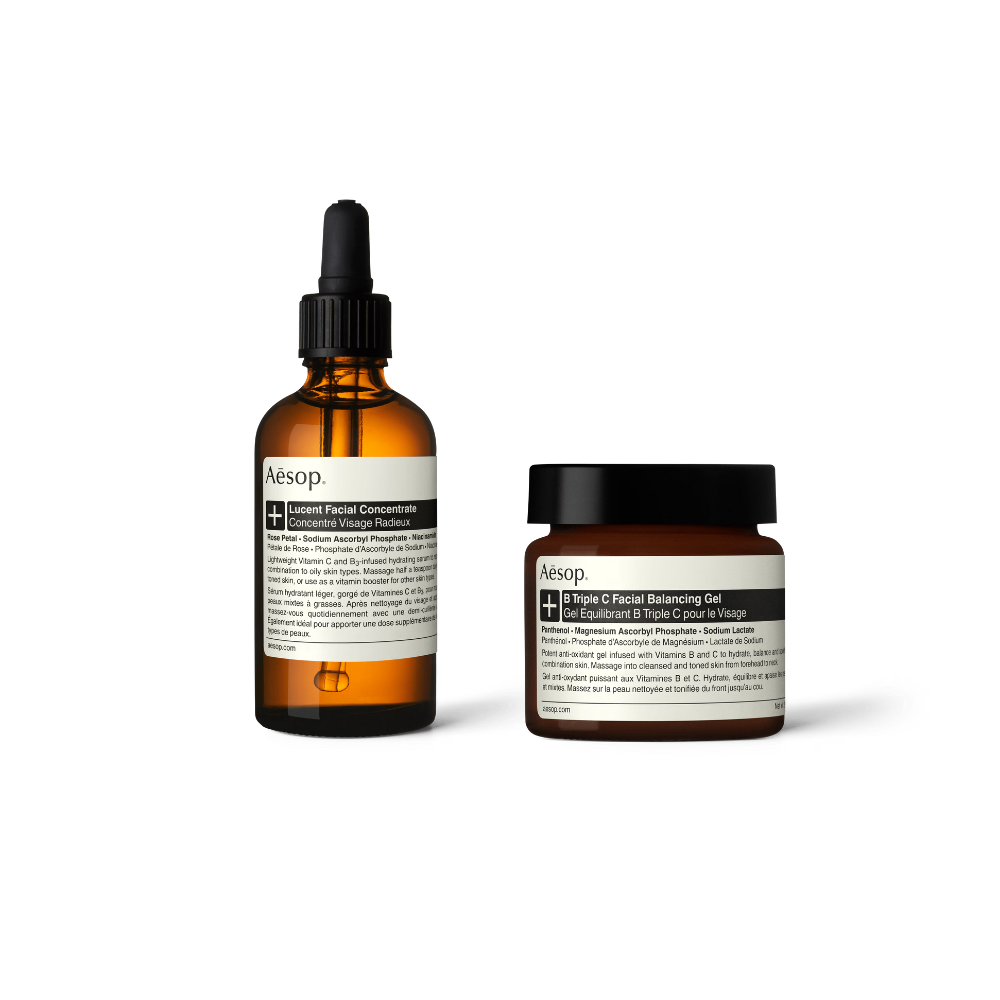 Aesop Face Serum-Toning Gel Combination