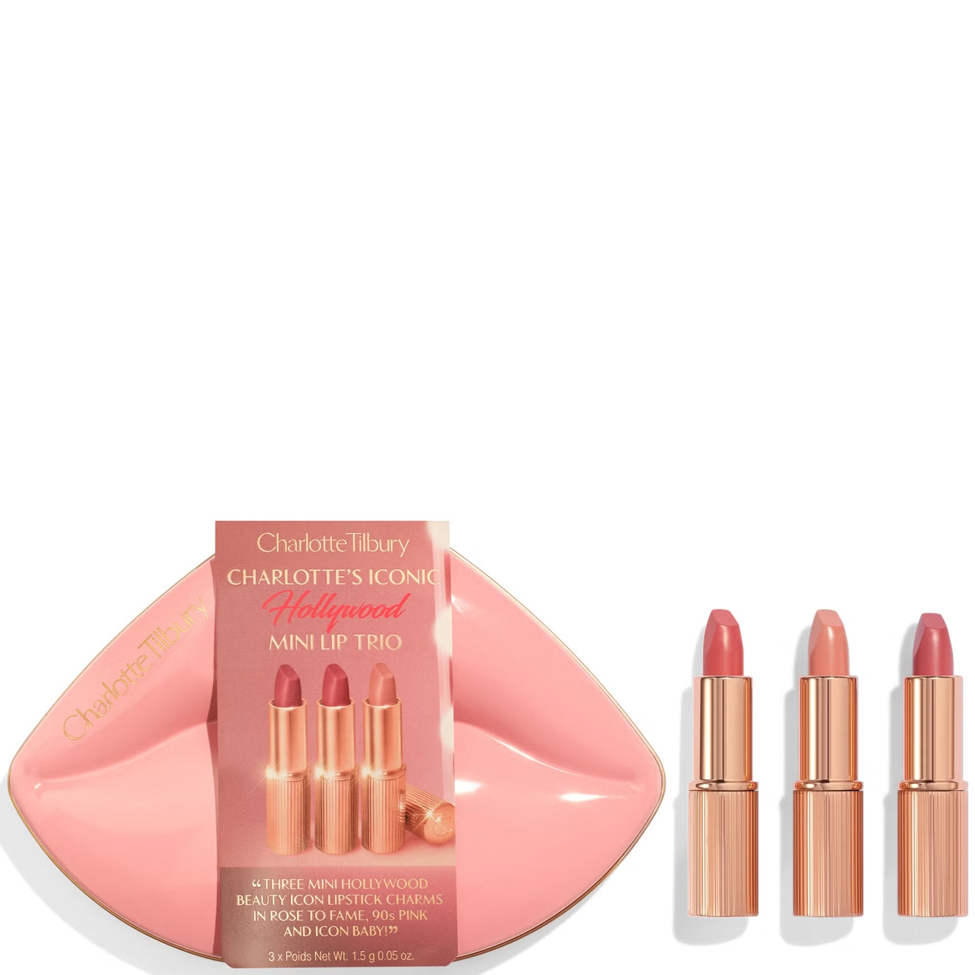 Charlotte Tilbury Hollywood Mini Lip Trio 星願成真唇膏三件套裝