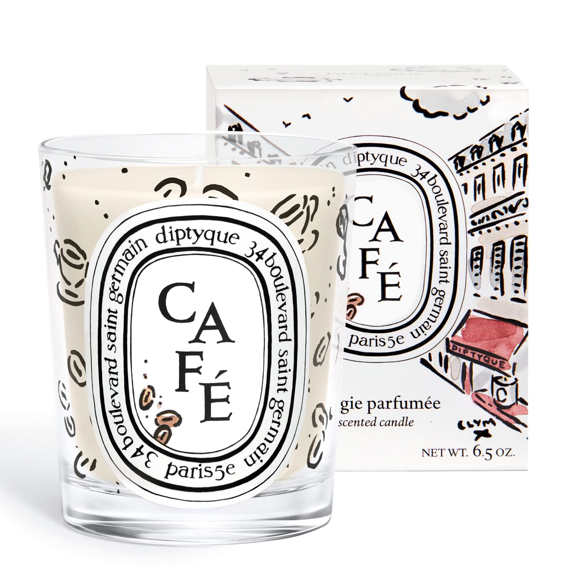 Diptyque Limited Edition Diptyque x Café Verlet Scented Candle 190g (Scent Available)