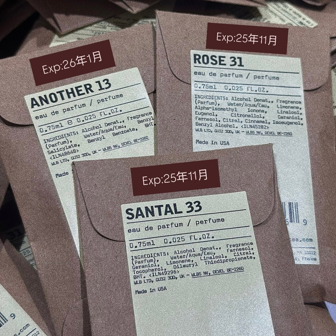 【臨期清貨】LE LABO 試管香水 0.75ml 旅行裝(三款可選)
