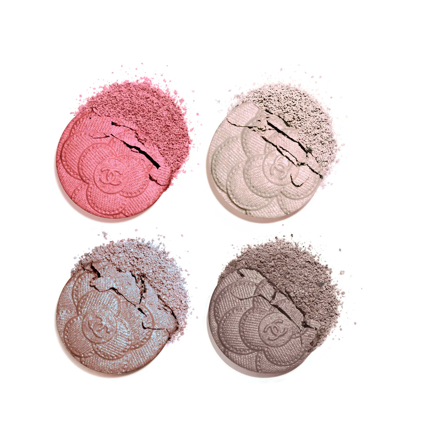 Chanel LES 4 OMBRES UTOPIA 山茶花浮雕四色眼影 2g