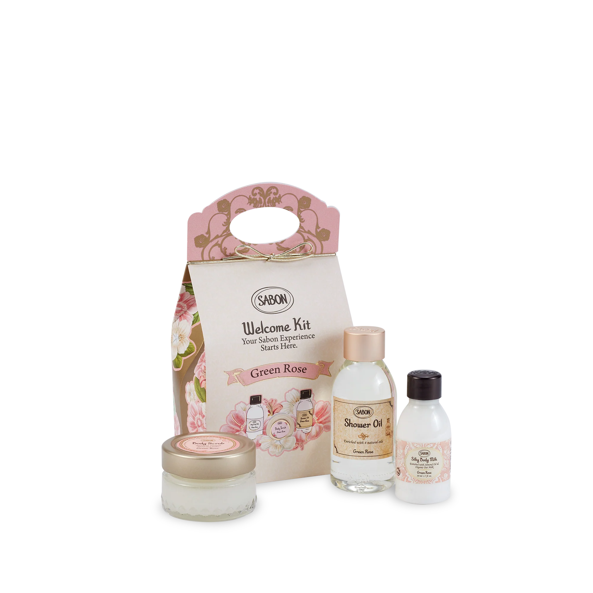 Sabon 翠綠玫瑰體驗套裝 100ml+60g+50ml