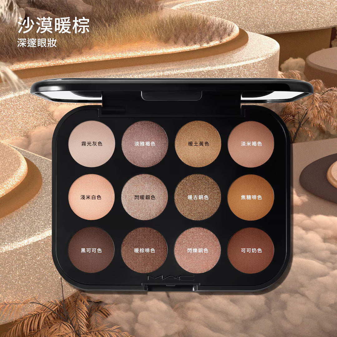 MAC Professional Color Art 12 Color Eyeshadow Palette: Desert Warm Brown 12.2g