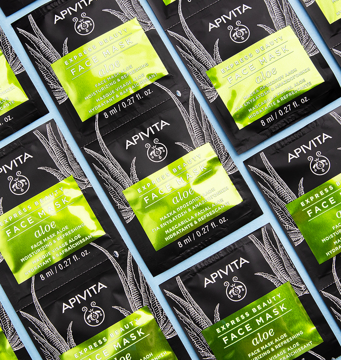 [Recent Clearance] Apivita Aloe Vera Moisturizing Refreshing Mask 6x2x8ml [exp: 2504] 