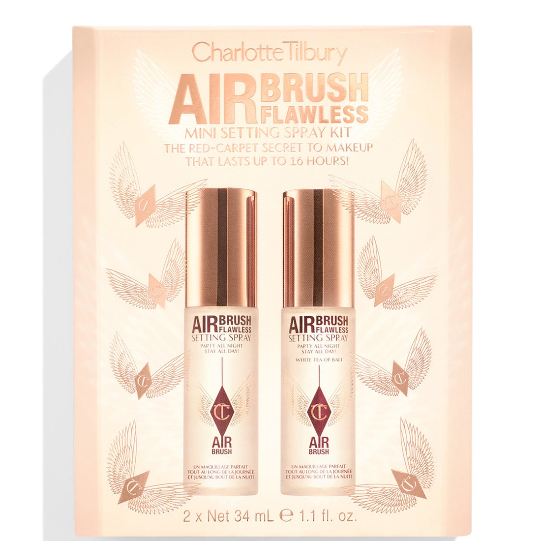 Charlotte Tilbury AIRBRUSH FLAWLESS MINI SETTING SPRAY KIT 定妝噴霧套裝
