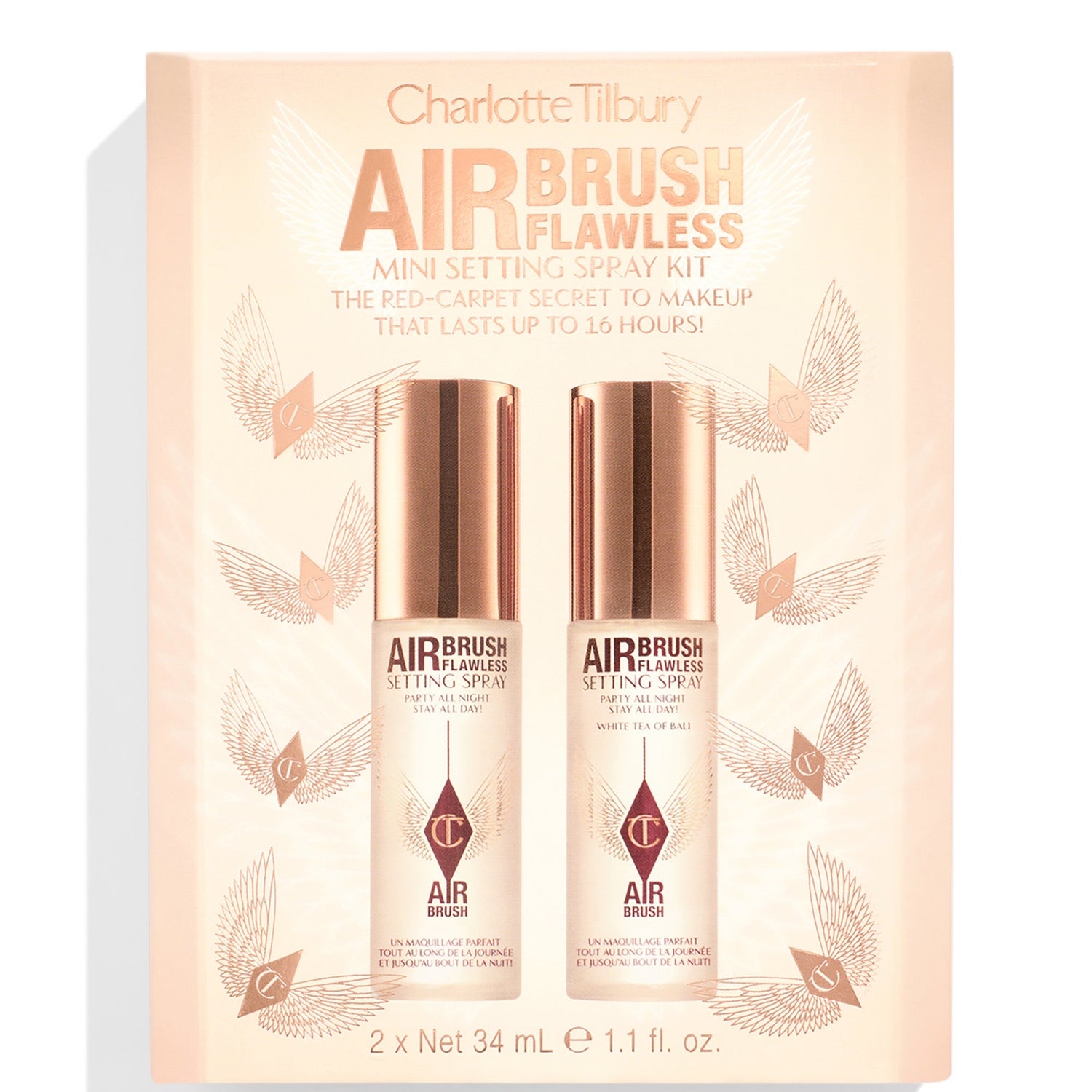 Charlotte Tilbury AIRBRUSH FLAWLESS MINI SETTING SPRAY KIT 定妝噴霧套裝