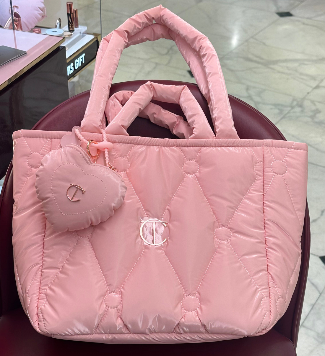 Charlotte Tilbury 愛心包包+包挂