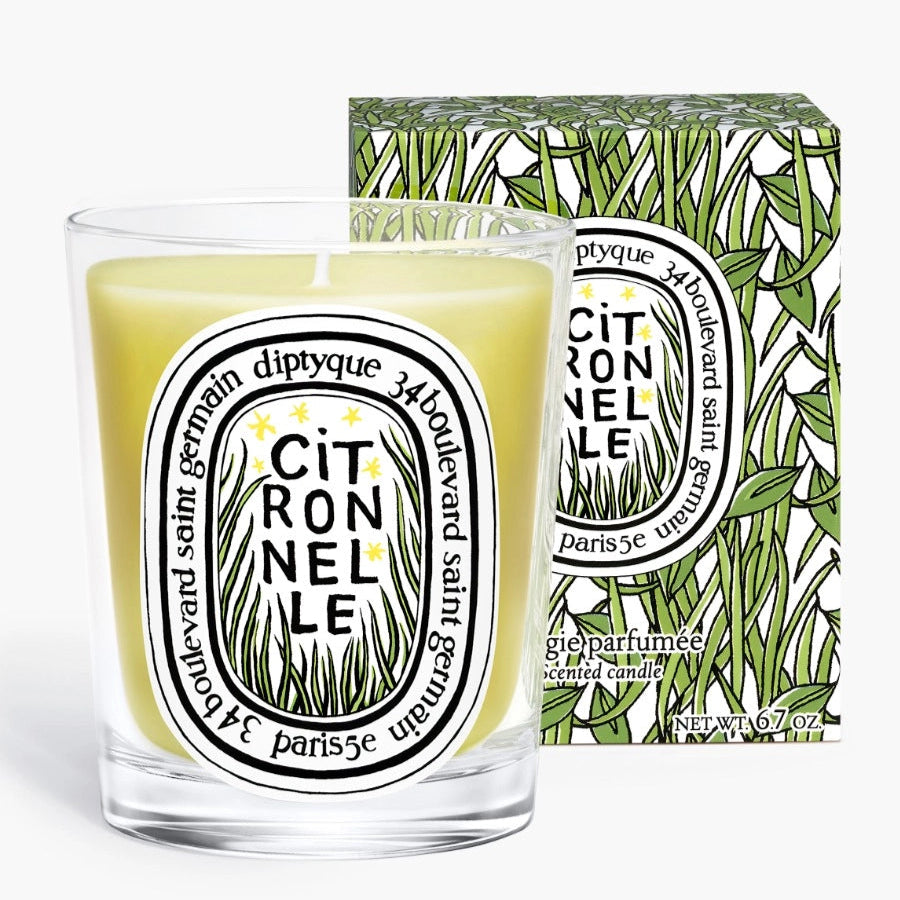 Diptyque Summer Limited Edition Scented Candle Citronnelle (Lemongrass) 190g 