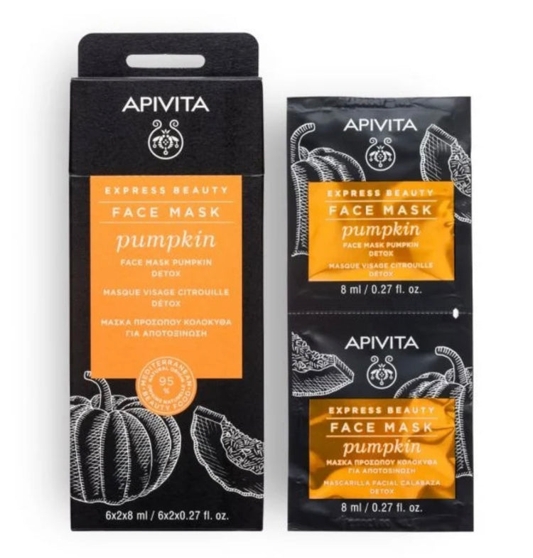 Apivita Pumpkin Detoxifying Fast-acting Mask 6x2x8ml 