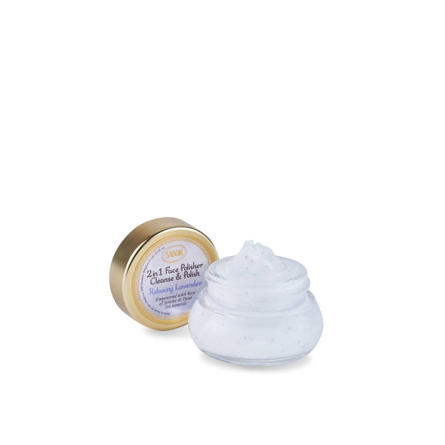 Sabon 2-in-1 Refreshing &amp;amp; Brightening Facial Scrub Cleanser 15ml Travel Size 