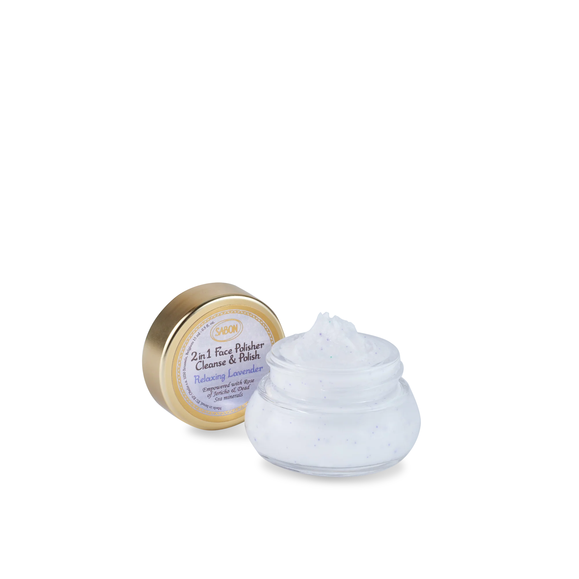 Sabon 2-in-1 Refreshing &amp;amp; Brightening Facial Scrub Cleanser 15ml Travel Size 