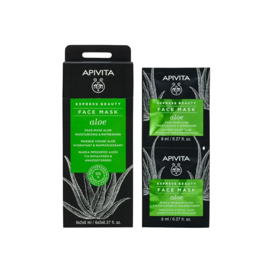 Recent clearance!!! Apivita Aloe Vera Moisturizing Refreshing Mask 6x2x8ml 