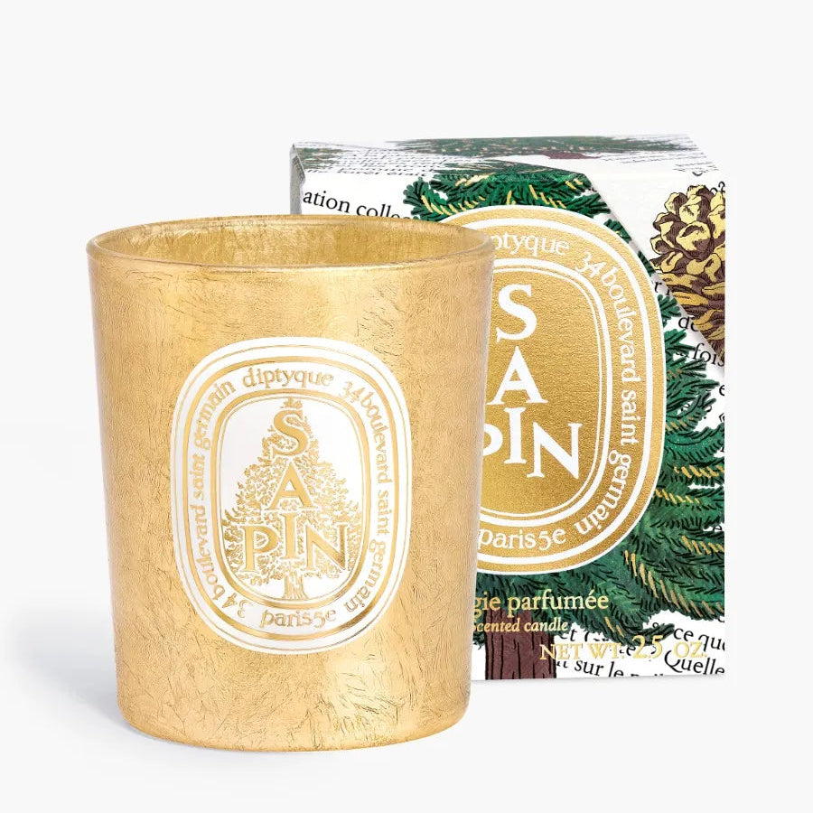 Diptyque 25th Anniversary Christmas Limited Edition Sapin (Fir) Scented Candle (190g/70g) 