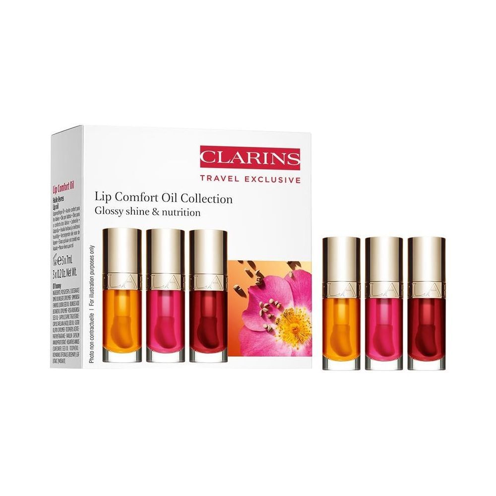 Clarins 凝亮護唇油三件套組 7ml*3