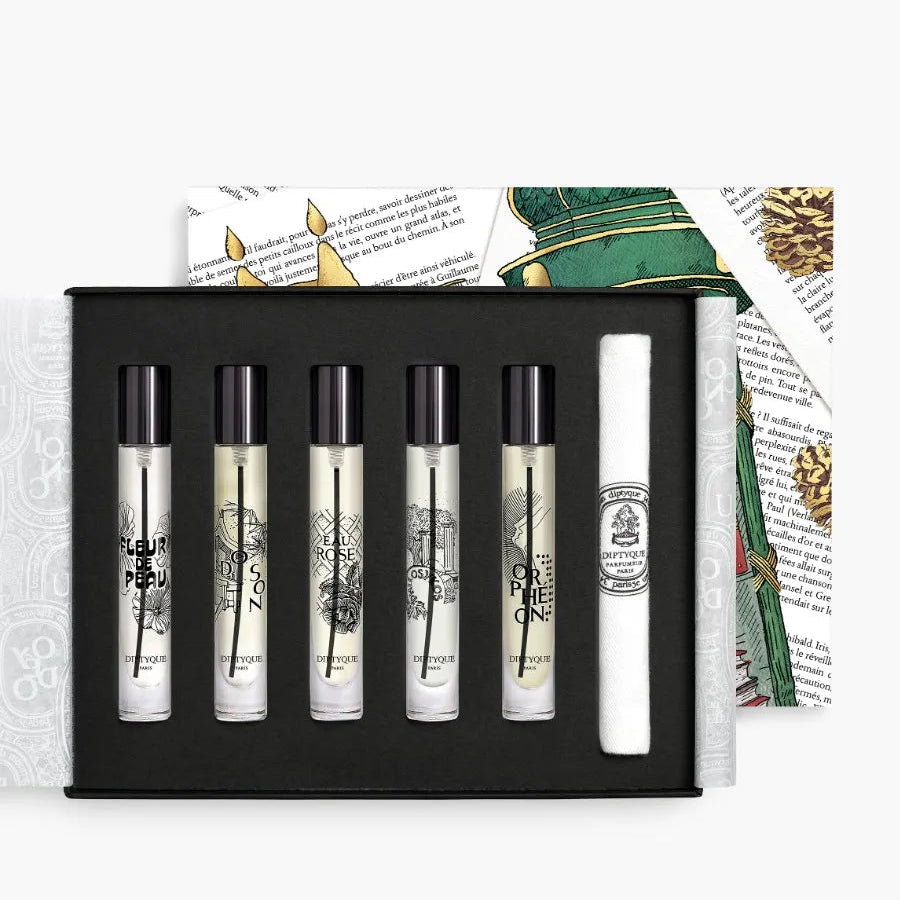 Diptyque 25th Anniversary Christmas Limited Edition Eau de Parfum Gift Set 7.5ml*5