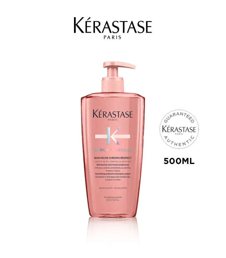 Kérastase BAIN RICHE CHROMA RESPECT Brightening After-Dye Care Nourishing Bath and Hair Cream 500ML