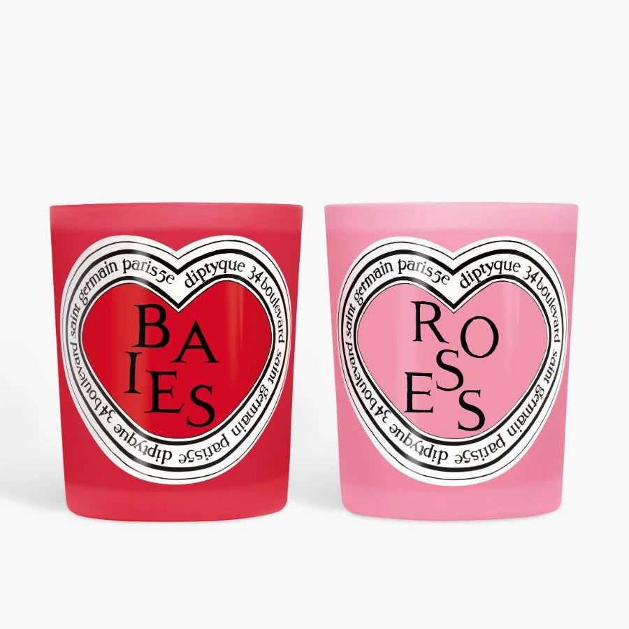 Diptyque 情人節限定經典蠟燭禮盒 漿果 (Baies) 和玫瑰 (Roses)