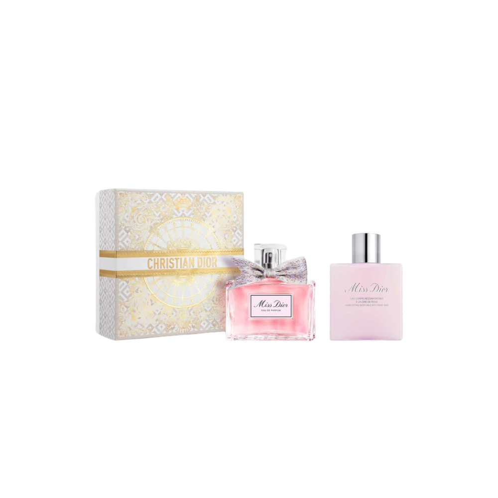 Dior miss dior fragrance and body lotion gift set