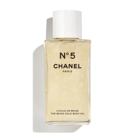 Chanel 聖誕限定 N°5 米色金護膚油 250ml