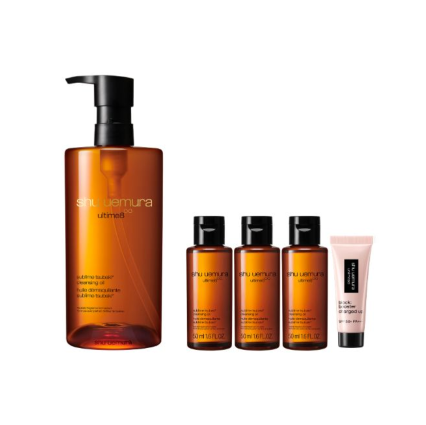 Shu Uemura Ultime8 黃金琥珀養膚潔顏油特惠組合